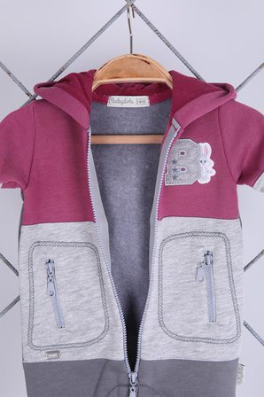 Babyhola Kız Erkek Fermuarlı Kapüşonlu Spor Tulum 12645