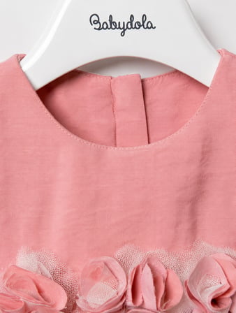 Pileli Bayramlık Kız Bebek Tulum 12825