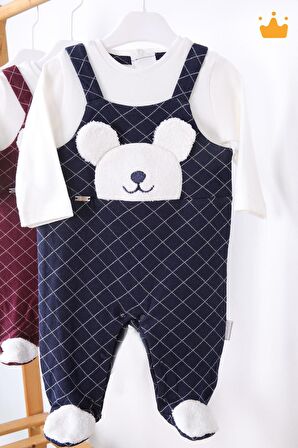 Babyhola %100 Pamuk Kız Erkek Bebek Tulum 13500