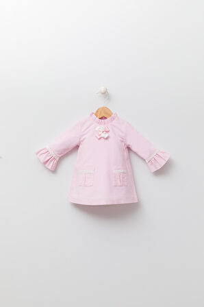 Babyhola Kadife Kız Bebek Çocuk Elbise 13535