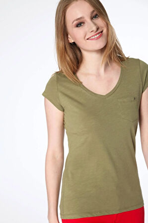 1609 V Yaka T-shirt