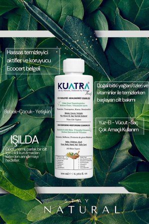 Kuatra Nemlendirici Besleyici Temizlik Jeli 200ml (kokusuz)