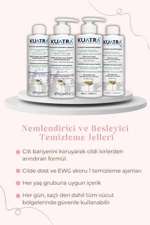 Kuatra Nemlendirici Besleyici Temizlik Jeli (Tıbbi Lavanta (Lavandula Angustifolia) uçucu yağı içeren) 500ml