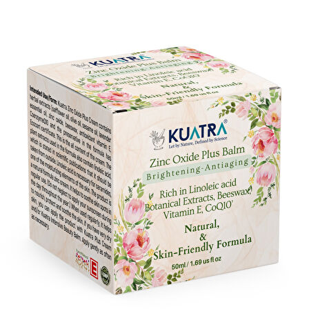 Kuatra Çinko Oksit Plus Balm (Leke Karşıtı, Canlandırıcı Nemlendirici Günlük Bakım- Doğal İçerik)