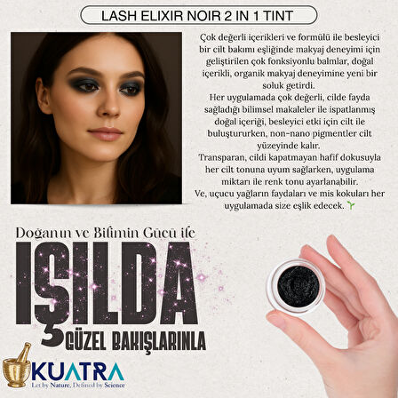 Lash Elixir Noir Eye Shadow/Liner  Multi-Use Tint with Lash &Skin Care