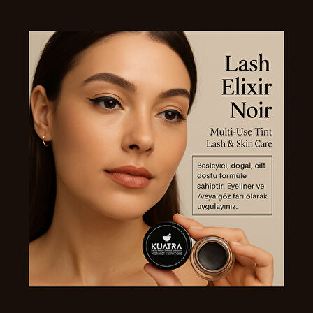 Lash Elixir Noir Eye Shadow/Liner  Multi-Use Tint with Lash &Skin Care