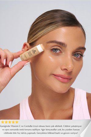 Kuatra Botanical Porcelain Natural-Mineral Stick Concealer & BB | SPF 50+ PA++++ | Çok Amaçlı Nemlendirici, Leke Karşıtı, Vitamin C, Renkli Bakım