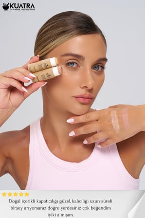 Kuatra Warm Honey Natural-Mineral Stick Concealer & BB | SPF 50+ PA++++ | Çok Amaçlı Nemlendirici, Leke Karşıtı, Vitamin C, Renkli Bakım