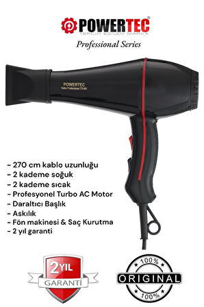 TR-601 Fön Makinesi + TR-375 Erkek Bakım Kiti (Hediye Paketli Çeyiz Seti)