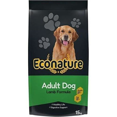  Econature Kuzu Etli Yetişkin Köpek Maması 15 kg