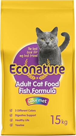 Econature Gurme Yetişkin Kedi Maması 15 Kg