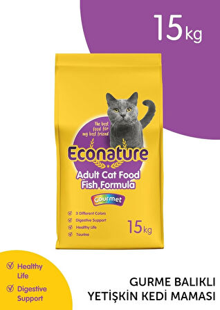 Econature Gurme Yetişkin Kedi Maması 15 Kg