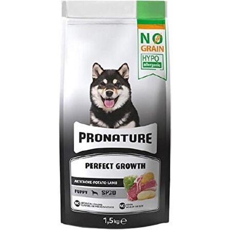 Pronature Perfect Growth Tahılsız Kuzu Etli Patatesli ve Enginarlı Yavru Köpek Maması 1,5 Kg