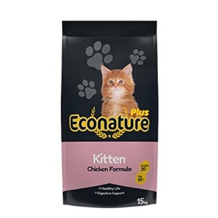 Econature Plus Tavuklu Yavru Kedi Maması 15 Kg