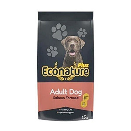 Econature Plus Somonlu Yetişkin Köpek Maması 15 Kg