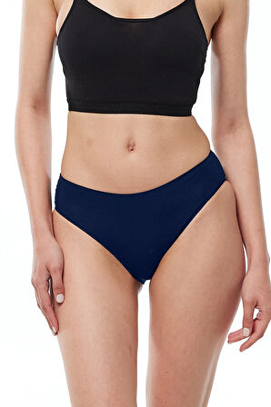 Kadın Ten Ekru Bordo 6 Lı Paket Modal Dar Kalıp Ara Bel Slip Külot 187