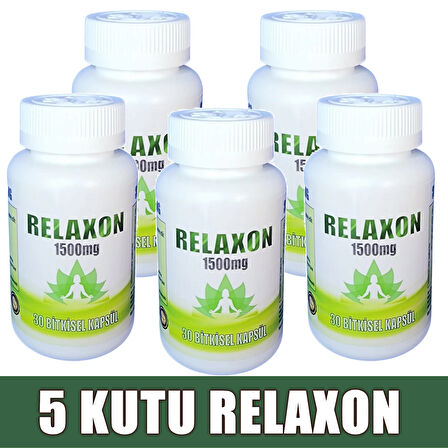 Relaxon 1500mg %100 Bitkisel 150 Kapsül (5 KUTU)