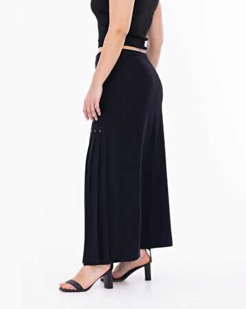 Gala-xi Büyük Beden Siyah Kadın Etek 23112001020