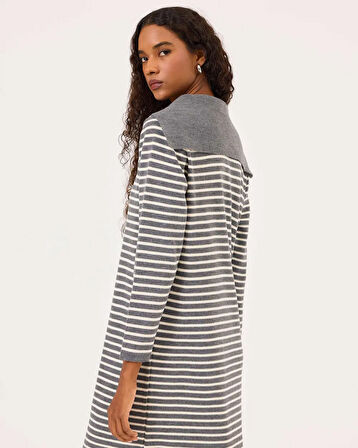 Scl Uzun Kollu Midi Boy Triko Kadın Elbise 10002421711008