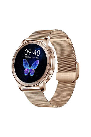 Papillon Crown Amoled Sesli Görüşme Tansiyon Kadın Akıllı Saat