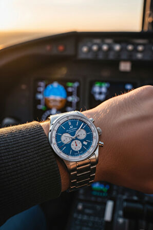 Kronen&Söhne Aeromatic Chronograph Swiss Made Çelik Erkek Kol Saati