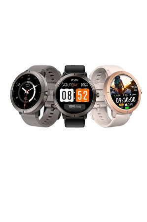 Atlasphere Pro Dahili GPS AMOLED Ekran 5ATM Sesli Görüşme Akıllı Saat