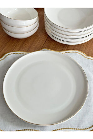 Yemek Takımı 24 Parça 6 Kişilik Clodia Gold