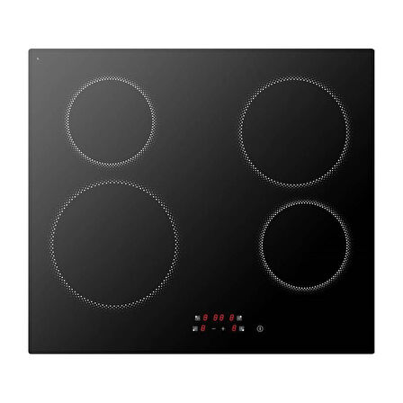 Lanova Vitro 3206B01 - VC5208 - 3220B6 Elektrikli Siyah Cam Ankastre Set