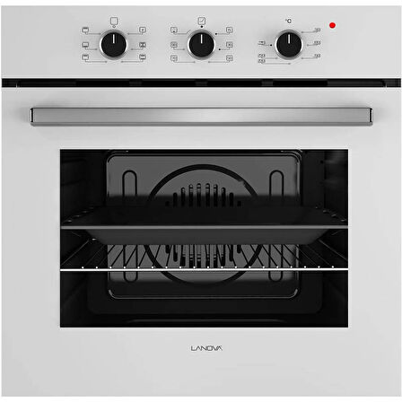 Lanova Mano 2106TW01 - G16400-202 - 3220W6 Beyaz Cam Ankastre Set