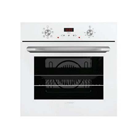 Lanova White 3207W01 - G16400-202 - 3220W6 Beyaz Cam Ankastre Set