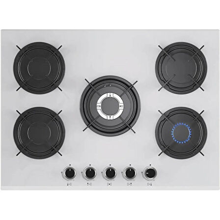 Lanova İnci 3206W01 - G17402-106 - 3220W6 5'li Beyaz Cam Ankastre Set