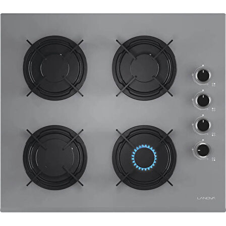 Lanova İtalyan 4406G01 - G16400-217 - 1018X52 Gri Cam Ankastre Set