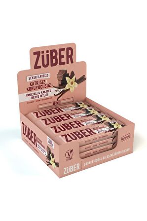 Züber Vanilyalı ve Kakaolu Meyve Tatlısı - 12 Adet x 40Gr