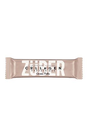 Züber Kakao Çekirdekli Kolajen Protein Bar 35 G - 12 Adet x 35Gr