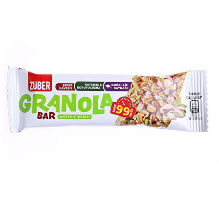 Züber Antep Fıstıklı Granola Bar 25 gr