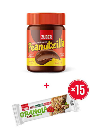 Peanutzilla x1+ Antep Fıstıklı Granola Bar x15