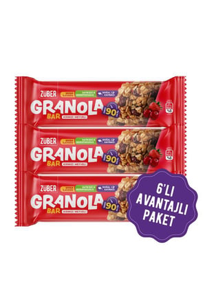 Granola Bar Kırmızı Meyveli 25g x 6 Adet