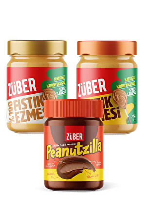 Peanutzilla x1+ Original Fıstık Ezmesi x1 + %100 Fıstık Ezmesi x1