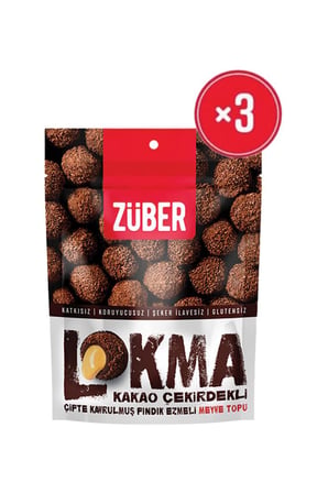 Lokma Kakao Çekirdekli Meyve Topu 96g x 3 Adet