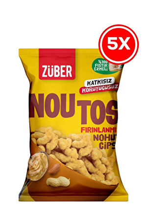Noutos Nohut Cipsi %100 Fıstık Ezmeli 55gr X 5 Adet