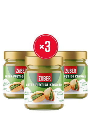 Züber Antep Fıstığı Kreması 200 gr x 3 Adet