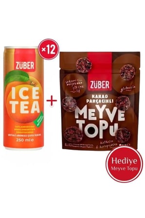 Ice Tea Şeftali Soğuk Çay 250ml x 12 Adet + Sürpriz Bar Hediye
