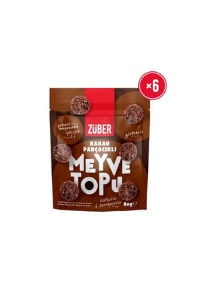 Meyve Topu Kakao Parçacıklı 80g x 6 Adet