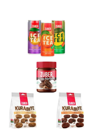 Tanışma Paketi - Nutzilla x1, Kurabiye x2 (Yulaflı, Kakaolu), Ice Tea x3 (Limon, Şeftali, Tropik)