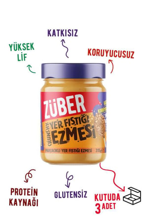 Crunchy Yer Fıstığı Ezmesi 315g x 3 Adet