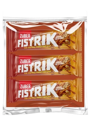 Fıstrık Yer Fıstıklı Kuruyemiş Bar 30g x 3 Adet