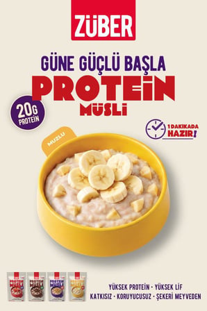 Muzlu Yulaflı Protein Müsli (20g Protein) 70g x 5 Adet