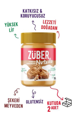 Nutzilla Fındık Kreması 315g x 2 Adet (Yeni)
