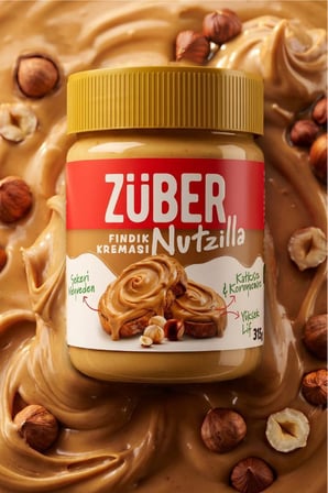 Züber Nutzilla Fındık Kreması 315g x 3 Adet (Yeni)