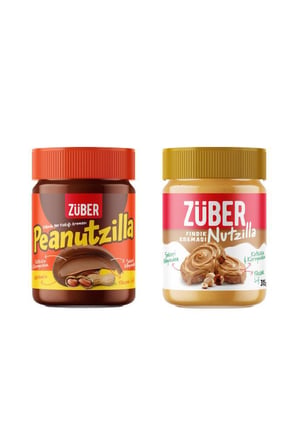 Nutzilla Fındık Kreması 315g x 1 Adet (Yeni) + Peanutzilla Kakaolu Yer Fıstığı Kreması 315g x 1 Adet